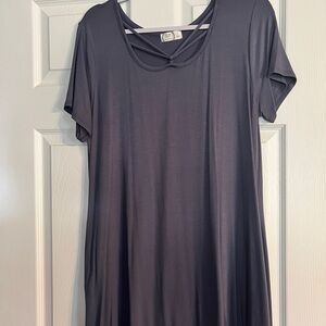 Maurices Blue-gray Short Sleeve Tshirt dress